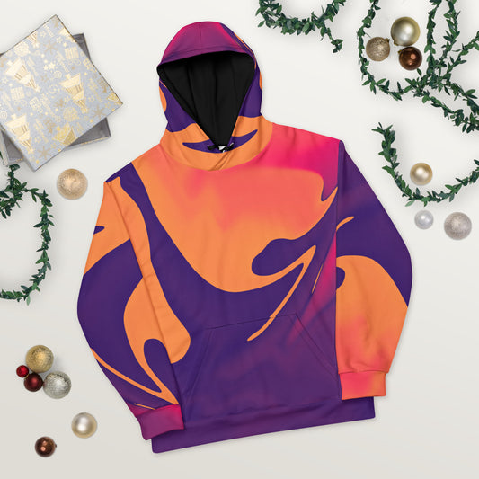 Orange Splash Unisex Hoodie