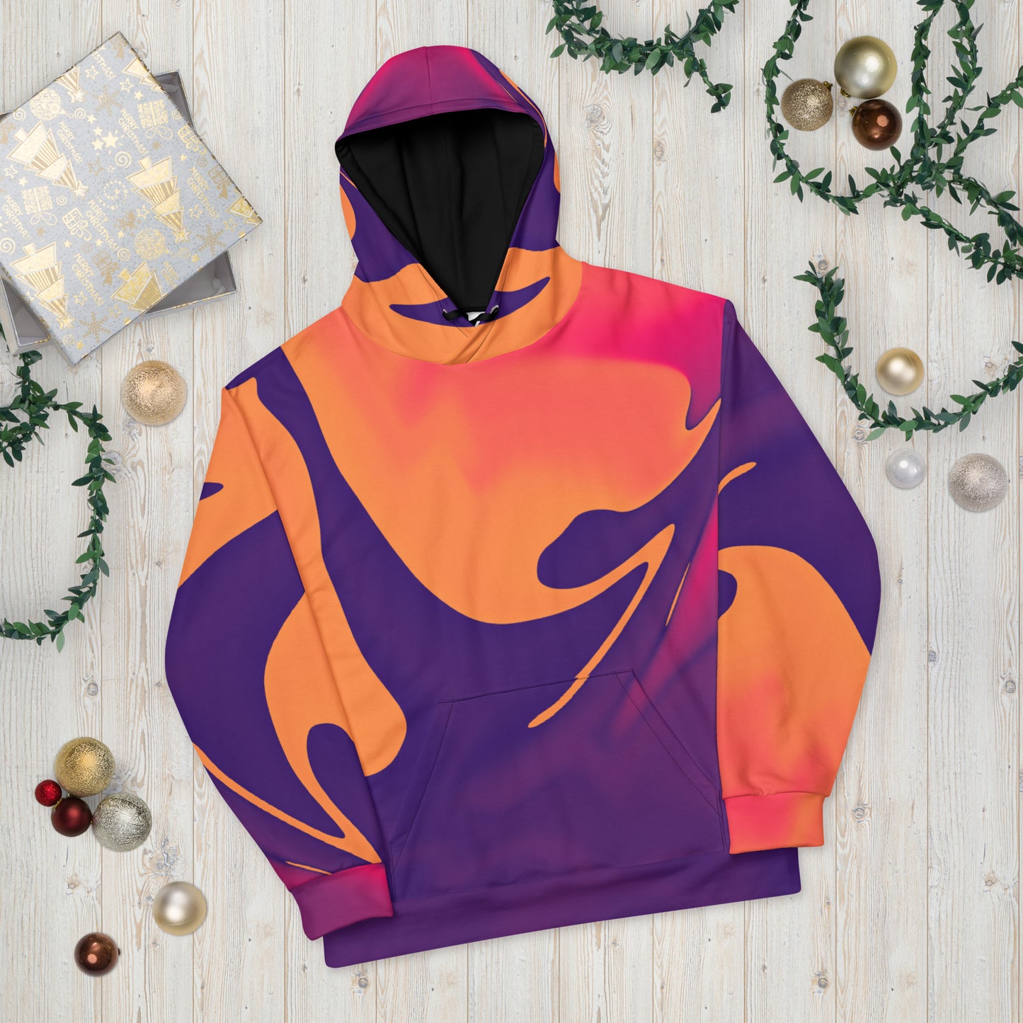 Orange Splash Unisex Hoodie
